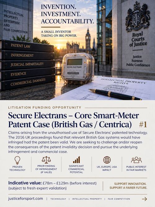 British Gas Patent Matters poster